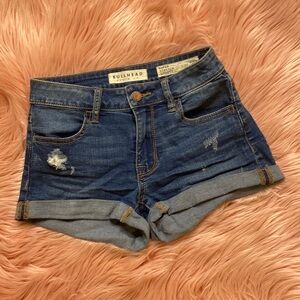 Bullhead Denim Co. Blue Super Stretch Shorty, Size 24